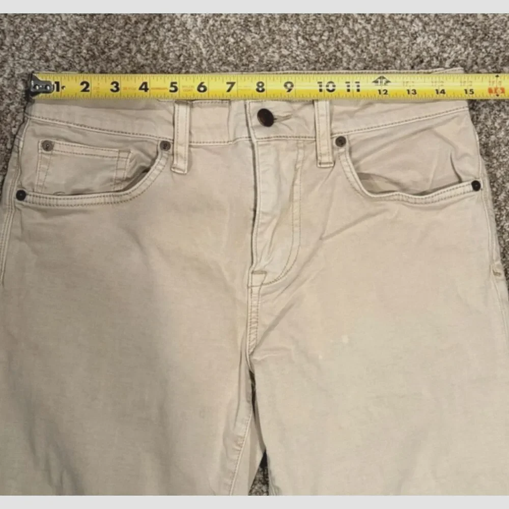 Joe's Jeans Mens Brixton Pants 30x32 Beige Tan Straight Leg Narrow Stretch *READ